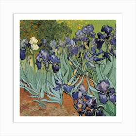 Irises, Vincent Van Gogh 3 Art Print