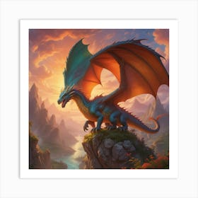 Dragon In The Sky 13 Art Print