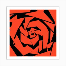 Abstract Rose 3 Art Print