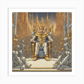 King Of Robots 2 Art Print