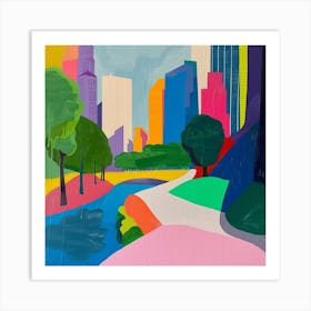 Abstract Park Collection Central Park New York City 4 Art Print