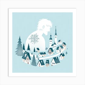 Snowman Art Print