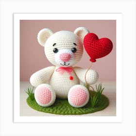 Amigurumi, Bear 3 Art Print