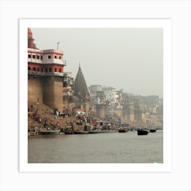 Ganga River In Varanasi 1 Art Print