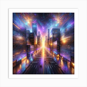 Futuristic City Art Print