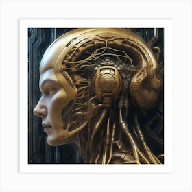 Futuristic Woman 64 Art Print