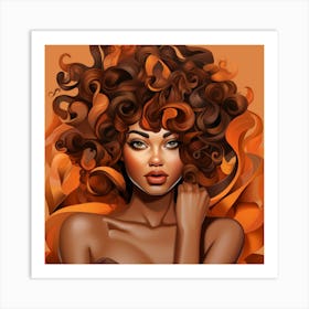 Portrait Of African American Woman Art Print