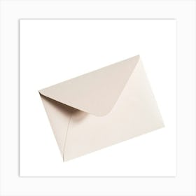 White Envelope On A White Background Art Print