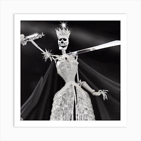 Skeleton Queen 8 Art Print