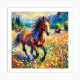 Horse Art images Art Print