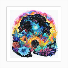 Psychedelic Painting 10 Art Print