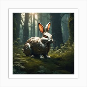 Rabbit In The Forest 36 Art Print