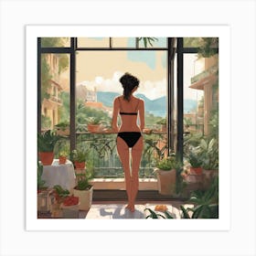 Girl In A Bikini 5 Art Print