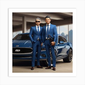 Two Men In Suits 1 Art Print