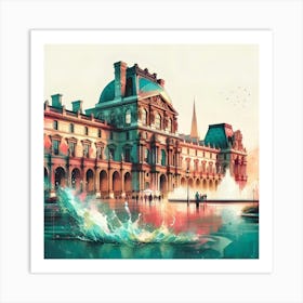 Louvre Paris Art Print