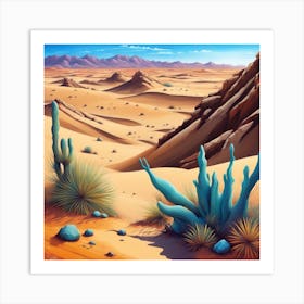 Desert Landscape 23 Art Print