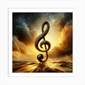 Music Clef Art Print