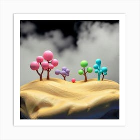 Sand And Trees Art Print