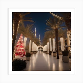 DUBAI CHRISTMAS SCENE Art Print