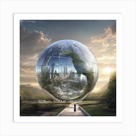 Futuristic City 128 Art Print