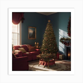 Christmas In The Living Room 4 Art Print