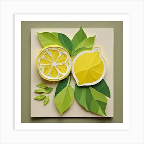 Paper Lemons Art Print