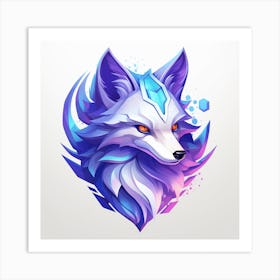 Wolf Head Illustration Art Print