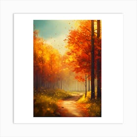 Autumn Forest 8 Art Print