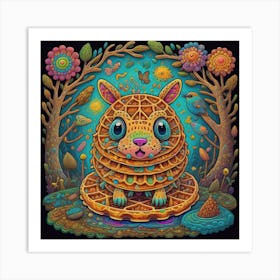 Rabbit In The Forest Art Print