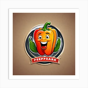 Pepper Logo Vector Illustration Art Print