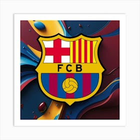 FC Barcelona Logo Wall Art 36 Art Print