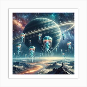 Jellies Own the Sky Art Print