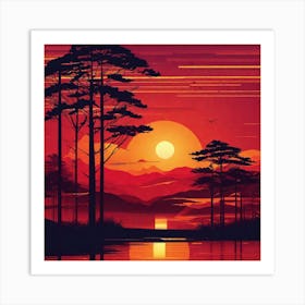 Sunset 16 Art Print