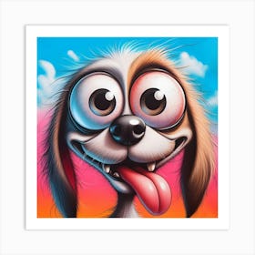 Cartoon Dog Art Print