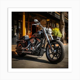 Harley Davidson Softail Art Print