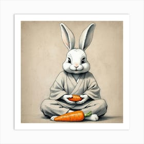 Samurai Bunny Art Print