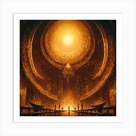 Golden Hall Art Print