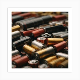 Battery Recycling Art Print