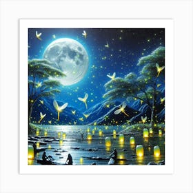 Fairy Lanterns Art Print