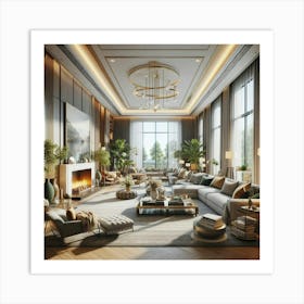 Modern Living Room 6 Art Print