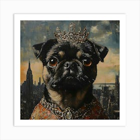 Regal Pug 2 Art Print