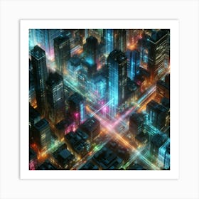 Futuristic Cityscape 2 Art Print