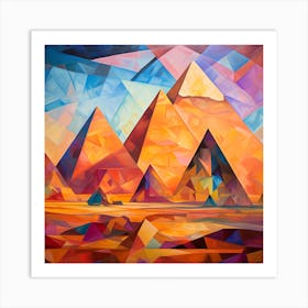 Pyramids Of Giza 10 Art Print