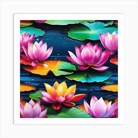 Lotus Flower 47 Art Print