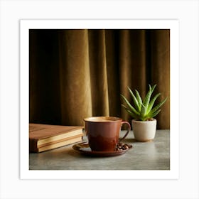 Coffee And Book 1 Art Print