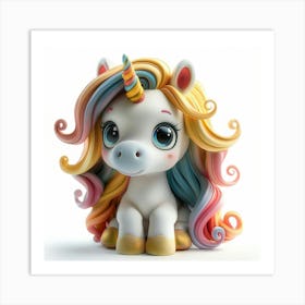 Unicorn Figurine 19 Art Print