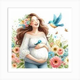 Happy Mother's Day Motherhood Art Print