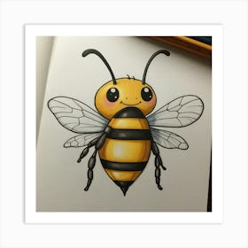 Bee w Art Print