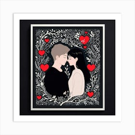 Couple In Love Art Print