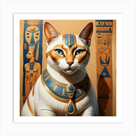 Do you like cats? This is the Pharaonic cat 3 Art Print